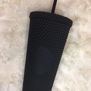 Starbucks matte black studded tumbler
